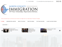 Tablet Screenshot of northcountyimmigration.com